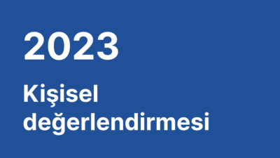 2023 yıllık kişisel değerlendirmesi