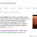 Google'daki öne çıkan içerik örneği