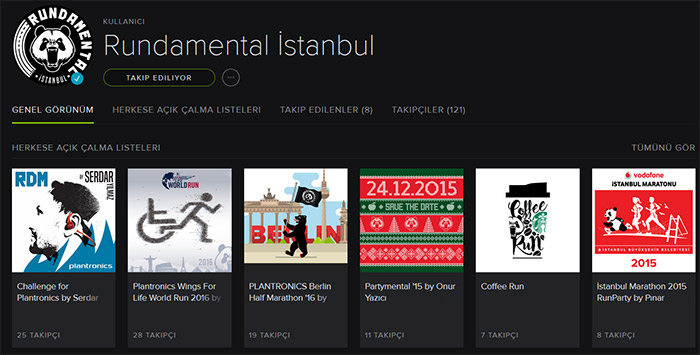 Rundamental Spotify listeleri