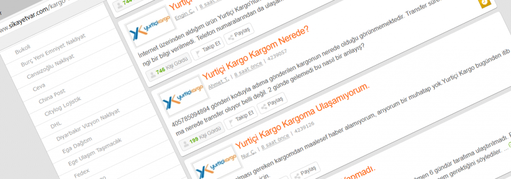 E-Ticarette yükselen kargo sorunları