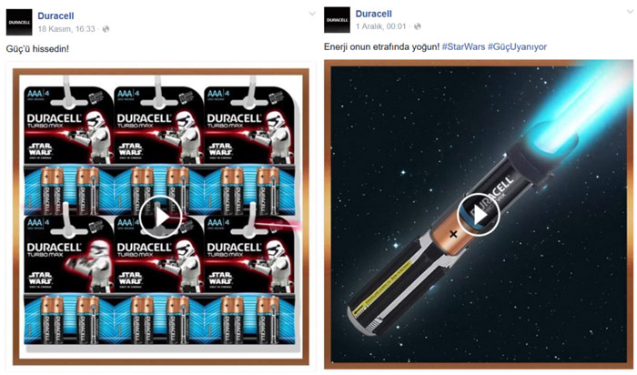 Duracell'in Star Wars kampanyası
