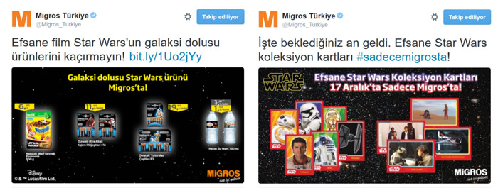 Migros'un Star Wars kampanyası
